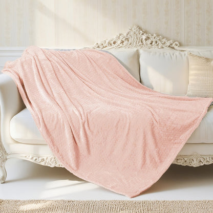 Quilted Flannel Throw Blanket – 180-200gsm Soft Warm All-Season Bed Cover, 17 Patterns, Rhinestone & Checker Designs, 2 Sizes