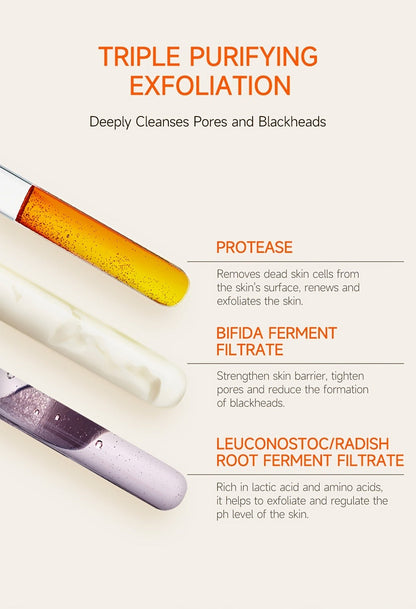 Facial Exfoliating Gel Two-Pack with Two 60g Orange Tubes, Flip-Top Caps and Face-or-Body Rinse-Off Format
