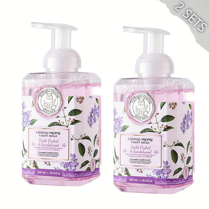 Foaming Hand Soap 500ml Moisturizing Gentle Foam Soap 8 Scents Vanilla Coconut Citrus Floral Fruity Deeply Hydrating Soft Hands All Skin Types Bathroom Kitchen Bedroom Office 1PC 2PCS Value Pack