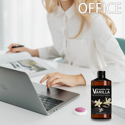 Vanilla Essential Oil 100ml Pure Natural Aromatherapy Plant Extract — Diffuser Massage Skin Care Relaxation Stress Relief Calming Scent Home Fragrance Gift