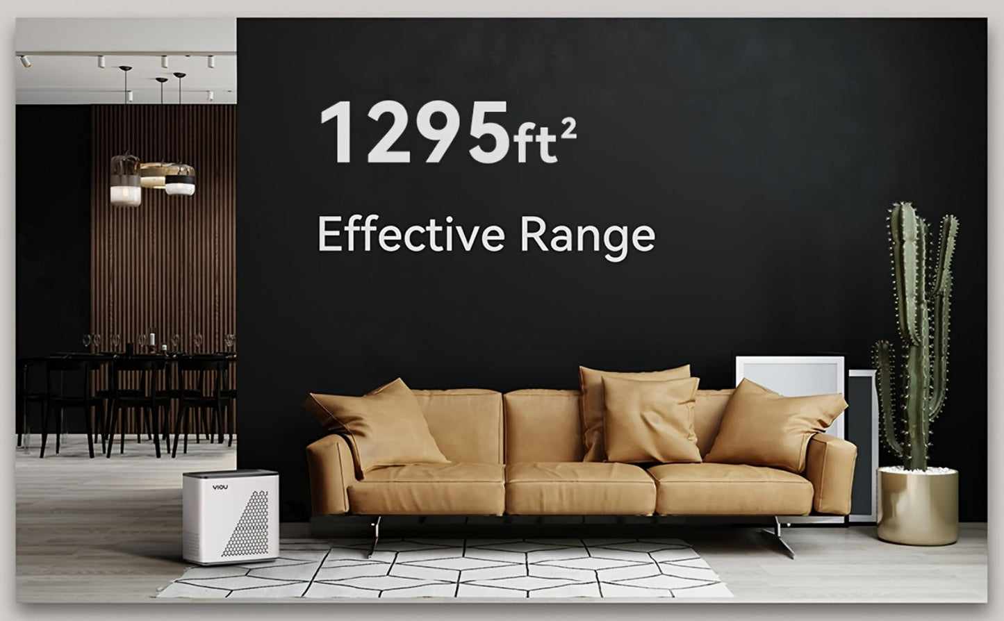 Air Purifier with H13 HEPA Filter, 1295 Sq Ft Coverage, PM2.5 Display, Auto Mode and Timer