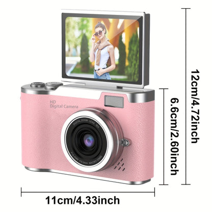 Digital Camera 1080P Model LK007 with 2.4-Inch Flip Screen, 32GB Card, Rechargeable Battery and Three Colors