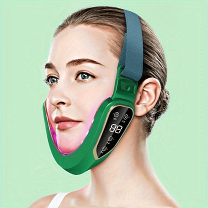 V-Face Slimming Massager 6-Speed USB Rechargeable Electric Jawline Chin Sculpting Device - Facial Lifting Contouring Anti-Aging Skin Tightening Beauty Tool for Women - Portable Skincare Gift