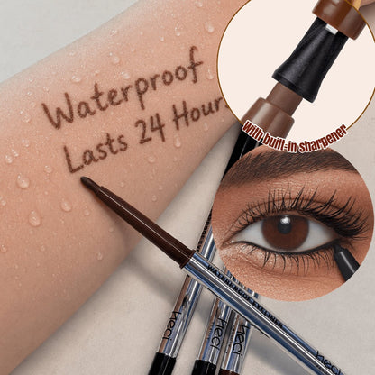 3-Piece Matte Gel Eyeliner Pen Set Waterproof Long-Lasting Smudge-Proof Precision Eye Makeup — Quick-Dry Creamy Formula for Sensitive Mature Skin Beginner Friendly Deep Medium Black