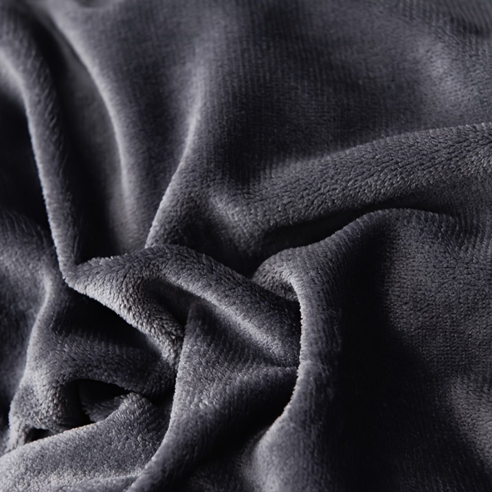 Reversible Quilted Comforter in Light Grey or Dark Grey with 94.49 x 86.61-Inch Listed Size