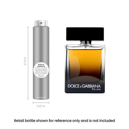 Dolce & Gabbana The One Eau de Parfum Travel Spray 5ml 0.17oz - Men's Cologne Long Lasting Oriental Spicy Fragrance Mini Atomizer