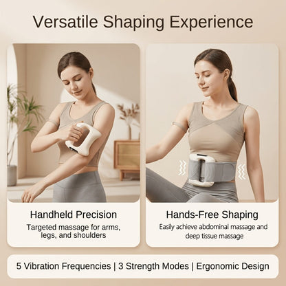 Massage Ring Fascia Massager – Mini Neck Waist & Full Body Muscle Relaxing Ring with Massage Belt, Multi-Function Fitness Relaxation Tool for Back, Waist & Neck, Portable Gift for Men Women
