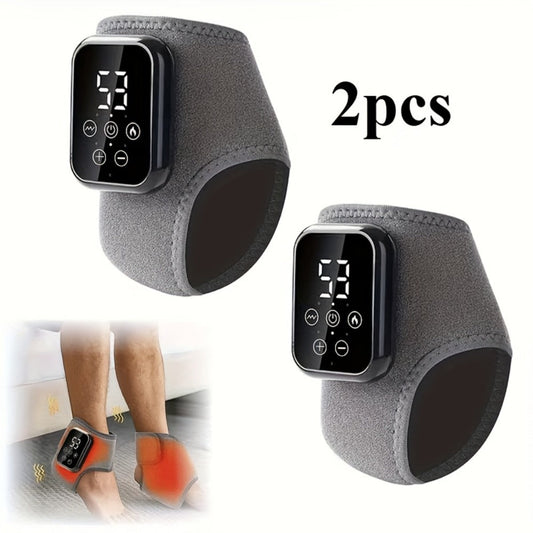 Foot Massager Machine 3-in-1 Kneading Compression & Heat – Wireless Portable Heated Shiatsu Foot Massager for Home Office Travel Pain Relief