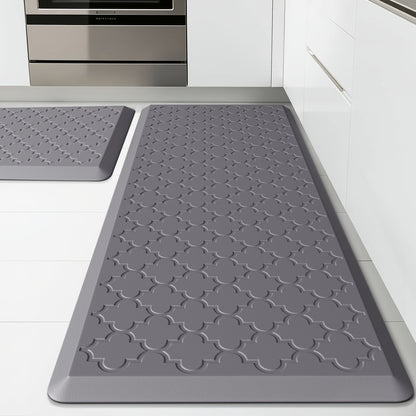 Kitchen Mat Set, 2-Piece Cushioned Standing Mats in Four Colors with 17.3x29 and 17.3x47 or 17.3x59-Inch Pairings