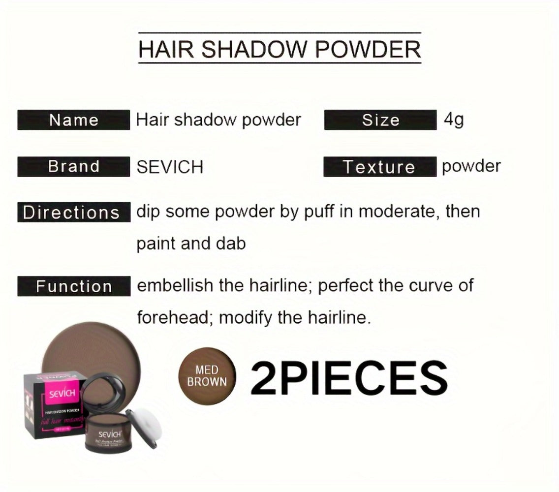 Root Touch-Up Hairline Powder Compact in Thirteen Shades with Exact Two- or Three-Piece Options