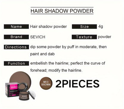 Root Touch-Up Hairline Powder Compact in Thirteen Shades with Exact Two- or Three-Piece Options