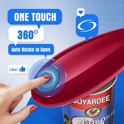 Electric Can Opener One Touch Automatic - Hands Free for Seniors & Arthritis, Kitchen & Camping Gift