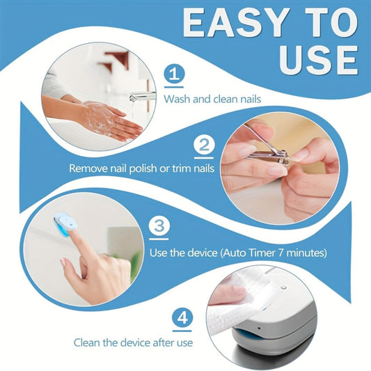 KTS Nail Fungus Laser Device FDA Cleared – Extra Strength 407nm Blue Light & 905nm Dual-Light Treatment for Toenail & Fingernail Fungus, Onychomycosis Home Removal Device