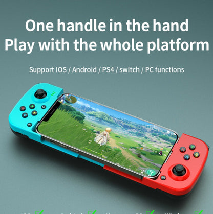 Expandable Mobile Game Controller D3 Joystick with M2 Aim-Assist – Plug & Play for Android iOS HarmonyOS, FPS Shooter Action Games, Phone Gamepad Clip-On Grip White Black Red Blue Gift