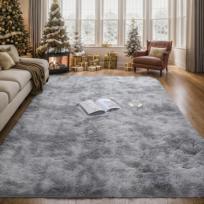Fluffy Indoor Area Rug in Five Colors and Six Size Options for Living Room, Bedroom, Kitchen or Bathroom