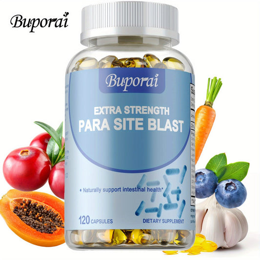 Parasite Cleanse Capsules with Black Walnut Hull, Wormwood, Garlic & Cranberry – Digestive, Liver & Gut Health Intestine Supplement | 120 Capsules | ShopVora UK