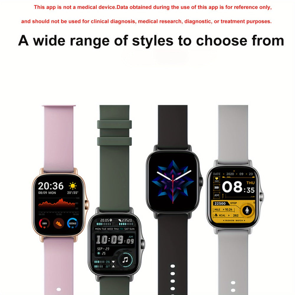 Smartwatch – with Pedometer, Calorie & Distance Tracker, Customizable Watch Faces, Call & SMS Alerts, Multi-Sport Modes – Unisex Android…