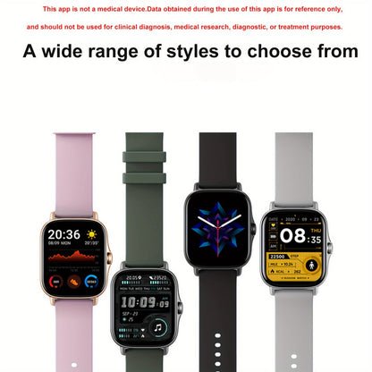 Smartwatch – with Pedometer, Calorie & Distance Tracker, Customizable Watch Faces, Call & SMS Alerts, Multi-Sport Modes – Unisex Android…