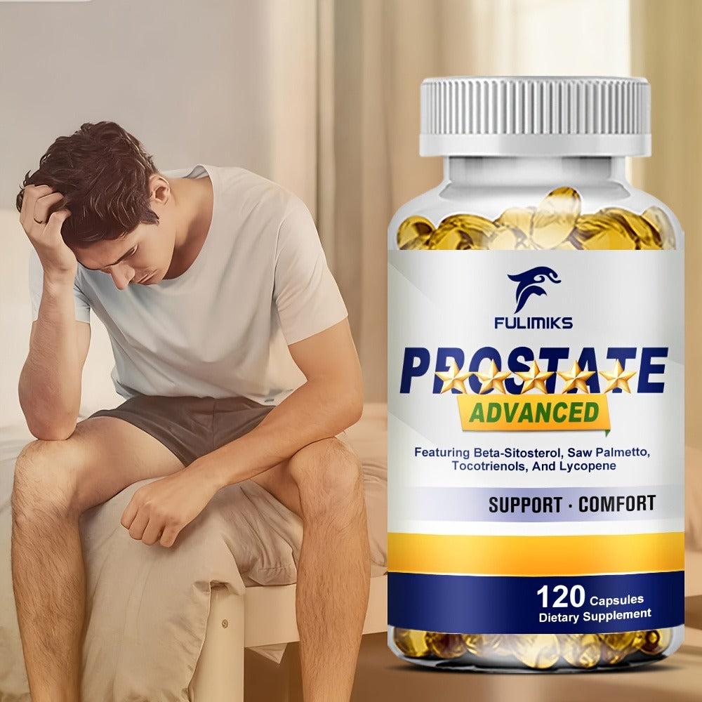 Dietary Supplement Saw Palmetto Extract and Zinc Capsules in a Men’s Formula, 120 Count for Daily Supplement Routines