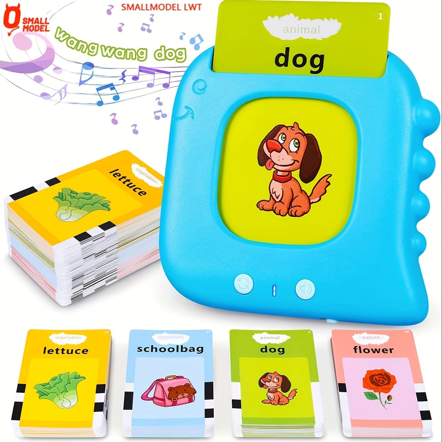Talking Flash Cards for Kids 224 & 510 Words — Electronic Language Learning Device for Preschoolers Ages 3-6, Speech Therapy Toy, Autism Sensory Educational Gift Boys Girls