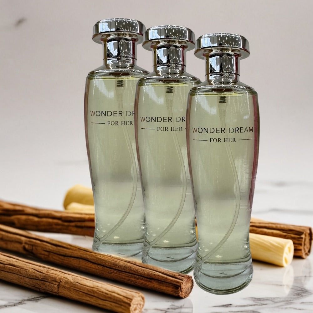 Women's Perfume Wonder Dream Eau de Parfum Three-Piece Set with Sandalwood, Vanilla and White Musk