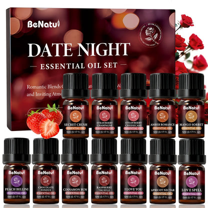 Aromatic Oil Gift Sets in Woody, Coffee, Date Night, Garden and Botanical Style Options Pictured