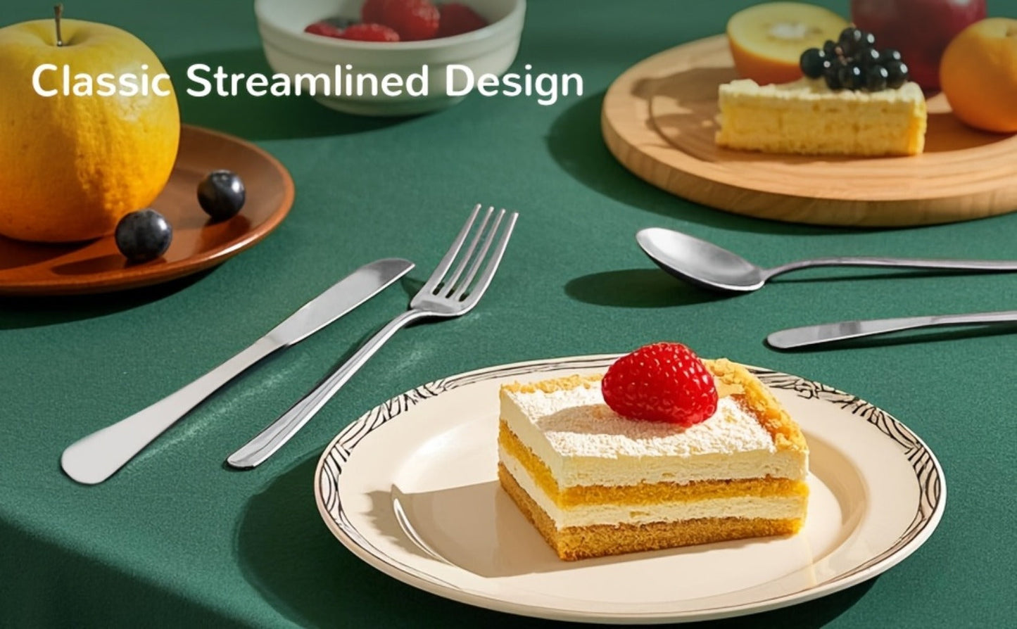 Large Flatware Set with 60-, 65- or 84-Piece Silver, Gold or Black Options and Chopstick Configurations