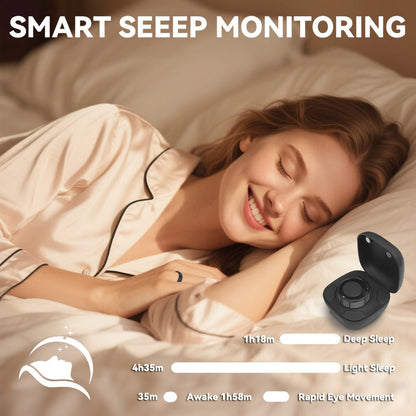 Smart Ring Fitness Tracker with Charging Case – Sleep Tracker Step Counter Distance Monitor for Women & Men | Sizes 7-13 | Black Silver Gold | iPhone & Android | USB Rechargeable | Health Gift