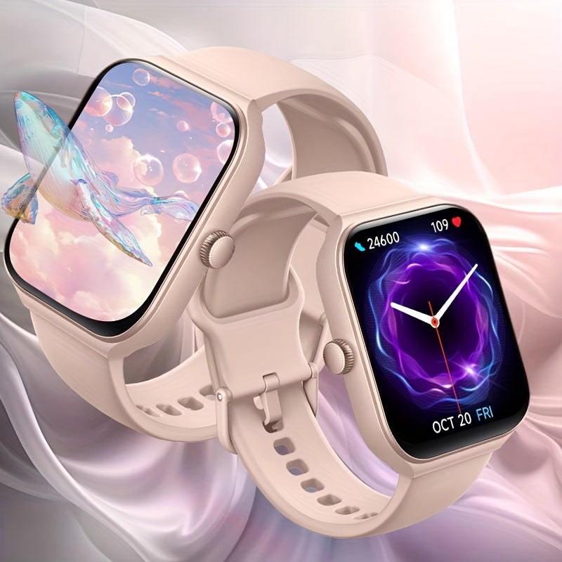 Smart Watch 1.95-Inch TFT Display with Custom Photo Faces, Calling and Three Band Color Options