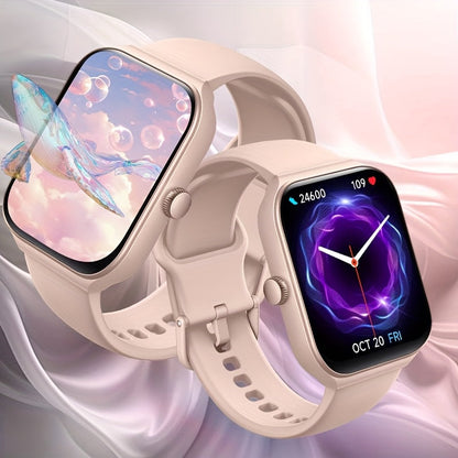 Smart Watch 1.95-Inch TFT Display with Custom Photo Faces, Calling and Three Band Color Options