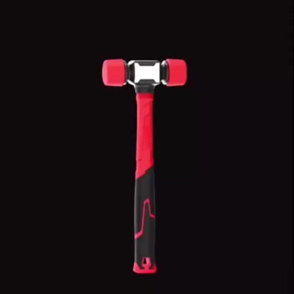 Double-Head Rubber Mallet with Red Grip and A-27 mm or B-36 mm Head Options for Flooring and Craft Work