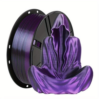 Ender 3 5 Neo PLA Filament 1.75mm 1kg 2.2LB High Gloss Low Warping – Black White Dual Tri Rainbow Multicolor Shiny Finish Smooth Extrusion for Creality & FDM 3D Printers