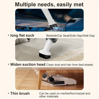 Handheld Vacuum Cleaner Cordless 5-in-1 Rechargeable with 45-Min Battery Life for Car, Carpet, Hard Floor & Pet Hair