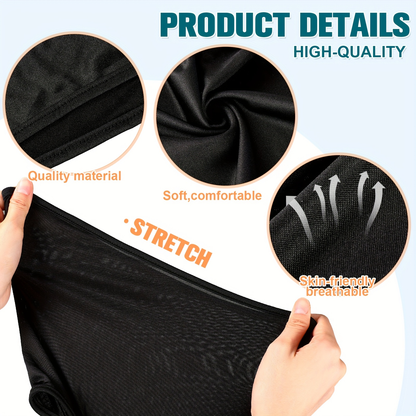 Thirty-Piece Multicolor Pull-On Balaclava Set with Full Face and Neck Coverage and Six Pictured Wear Styles
