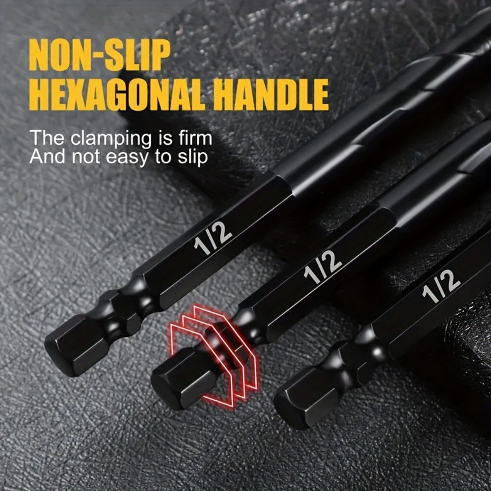 Masonry Drill Bits Set 10pcs – Tungsten Carbide Tip Drill Bits for Tile, Brick, Glass, Ceramic, Concrete, Plastic & Wood | Multi-Material Heavy-Duty Drill Bit Kit for Home Improvement & DIY Projects