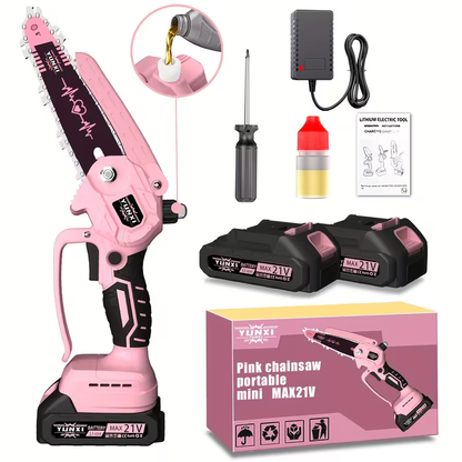 Cordless Electric Pruning Saw Handheld Mini Chainsaw Wireless Portable Tree Branch Cutter with Safety for Garden, Patio and Yard Use