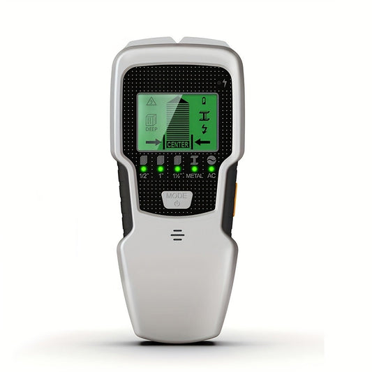 Stud Finder Wall Scanner 5-in-1 Electronic C75 | LCD Display Audio Alarm Detects Wood Studs AC Live Wire Metal Pipes Joists | Accurate Wall Detector for Drywall Home Renovation DIY Hanging TV Shelf