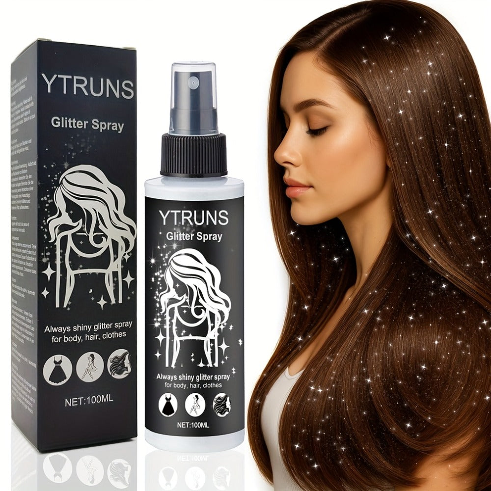 100 ml Star-Shaped Body Shimmer Spray for Hair, Skin and Clothing in Single Checkout Option