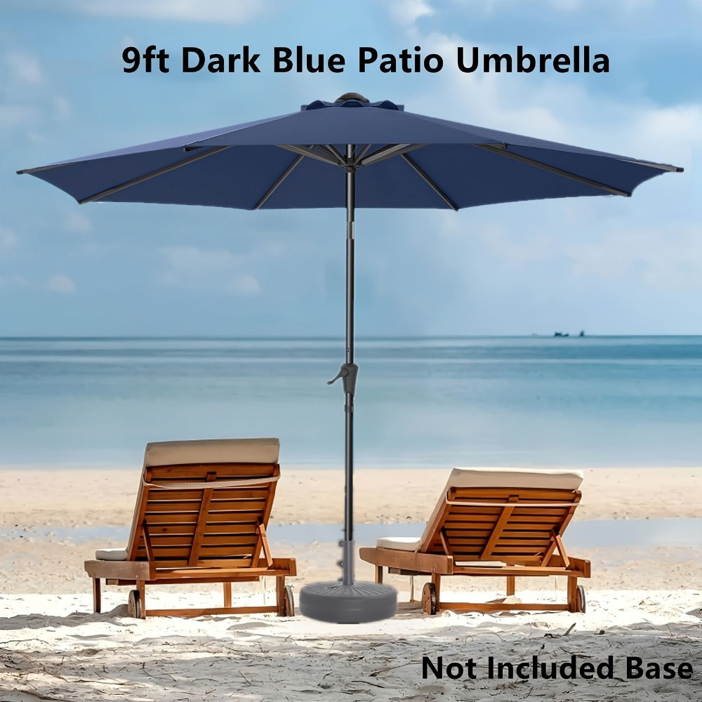 9-Foot Metal Patio Umbrella with Tilt Adjustment and UV Protection detail image - detail view 9