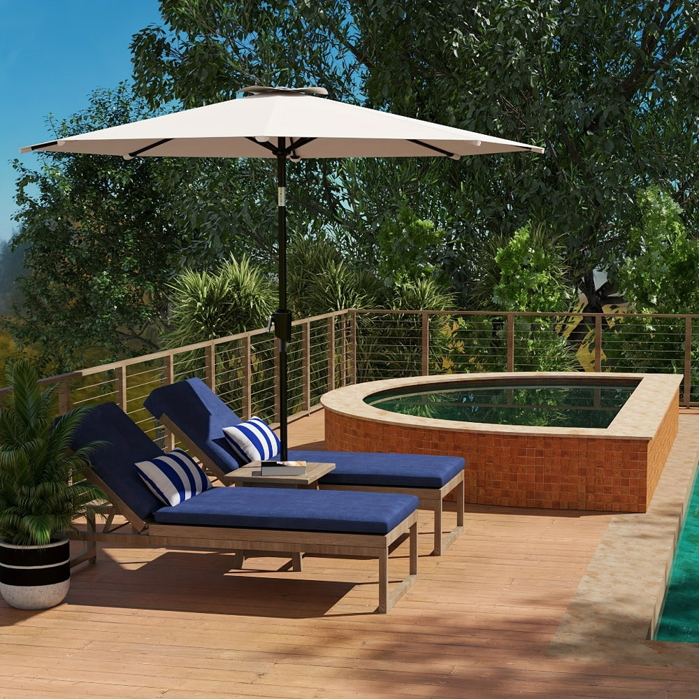 9-Foot Patio Umbrella, Outdoor Market Umbrella for Outdoor Shade and Protection detail image - detail view 3