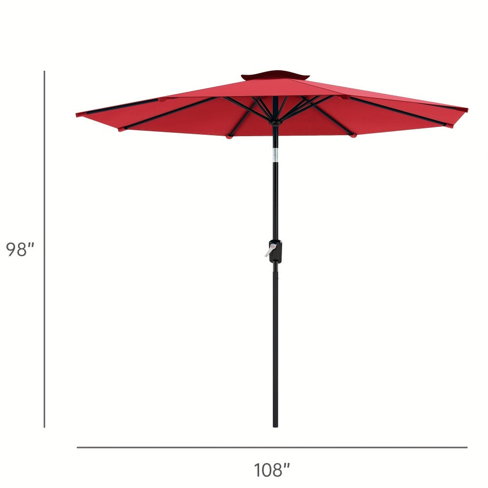 9-Foot Patio Umbrella, Outdoor Market Umbrella for Outdoor Shade and Protection detail image - detail view 5