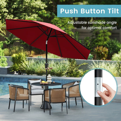 9-Foot Patio Umbrella, Outdoor Market Umbrella for Outdoor Shade and Protection detail image - detail view 7