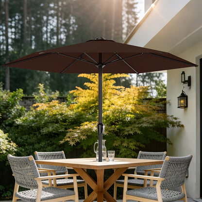 Patio Umbrella shown in the Brown, 9FT option