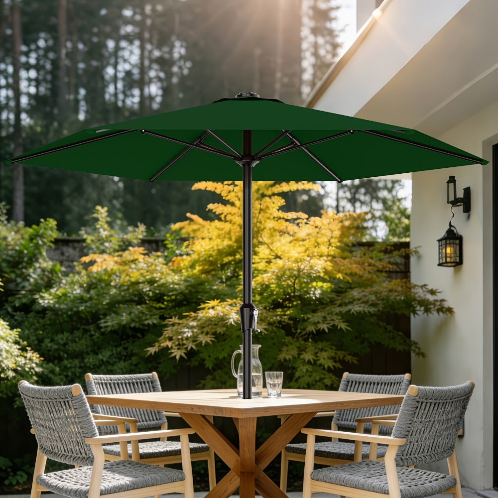 9-Foot Patio Umbrella with Easy Crank, Outdoor Table Umbrella detail image - detail view 15