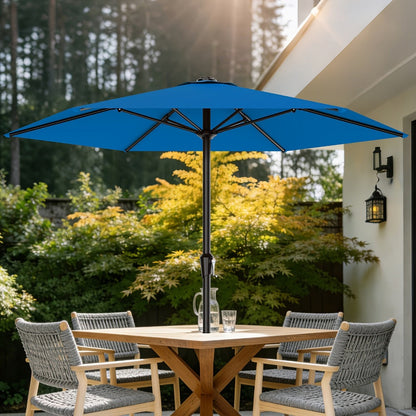 9-Foot Patio Umbrella with Easy Crank, Outdoor Table Umbrella detail image - detail view 18