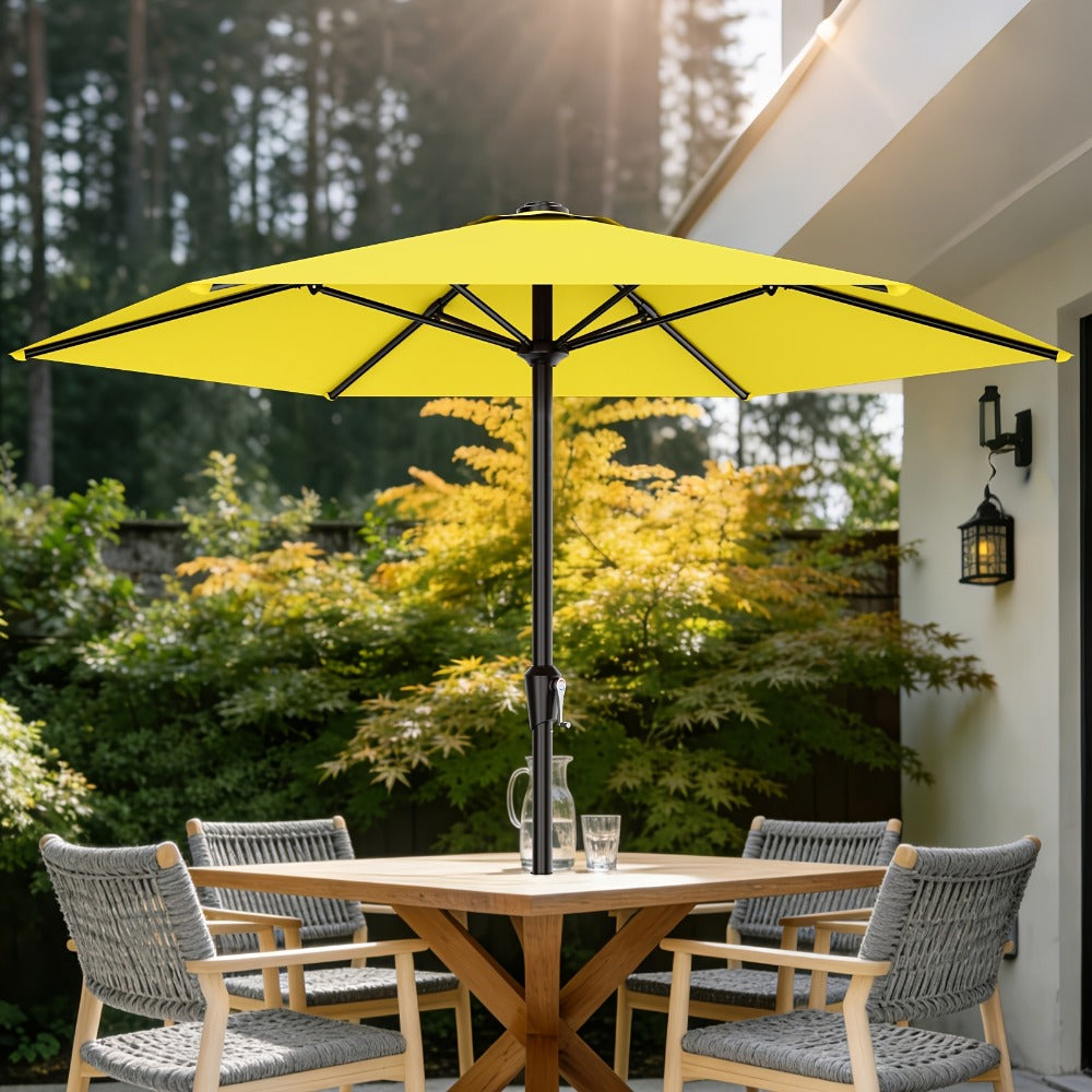 9-Foot Patio Umbrella with Easy Crank, Outdoor Table Umbrella detail image - detail view 23