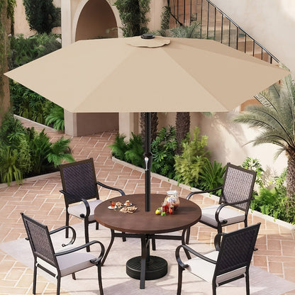 9-Foot Patio Umbrella with Easy Crank, Outdoor Table Umbrella detail image - detail view 9