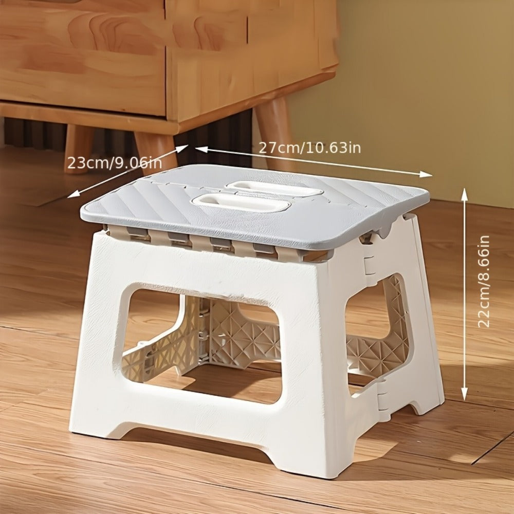 9-Inch Foldable Step Stool with Carry Handle and Non-Slip Base for Bedroom detail image - detail view 10