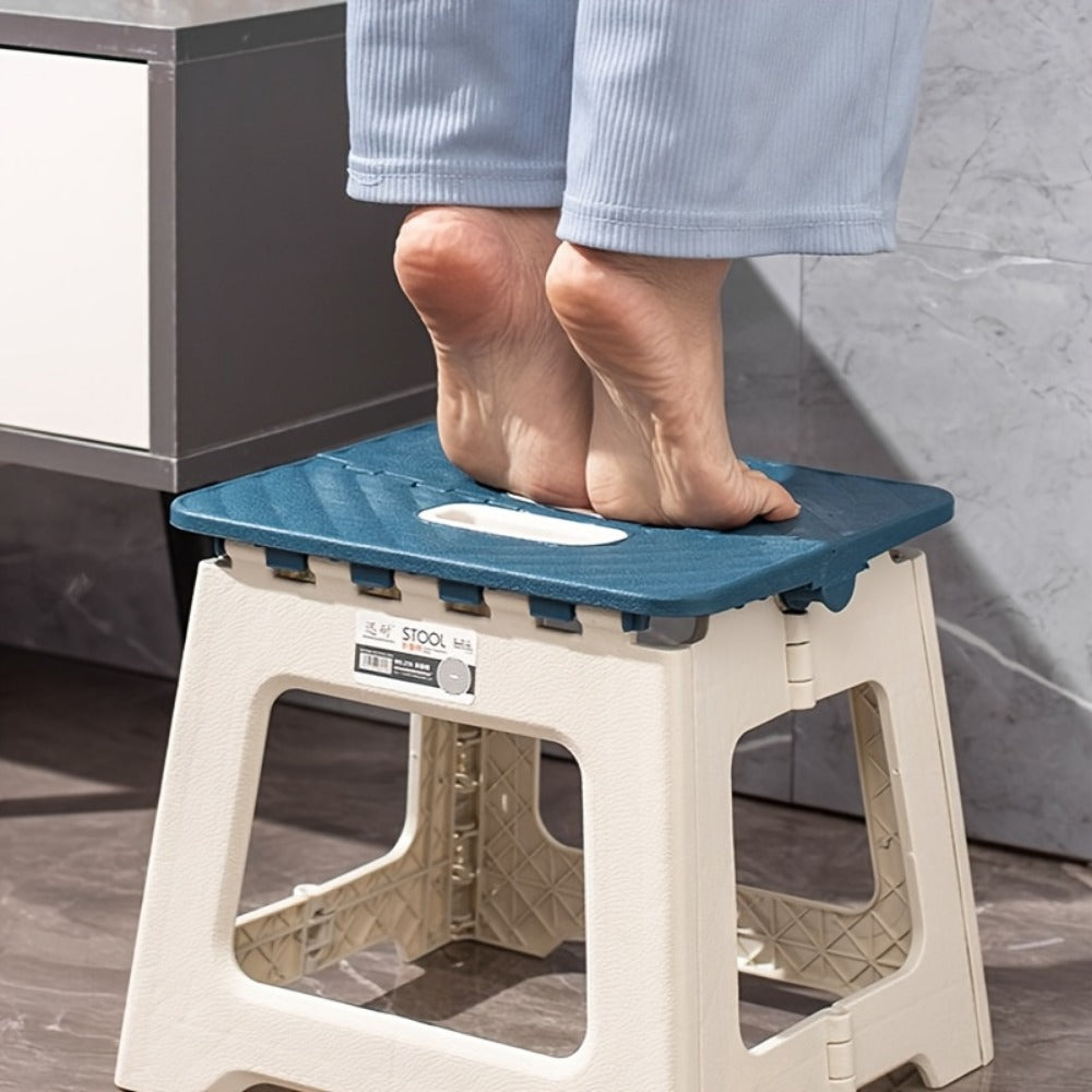 9-Inch Foldable Step Stool with Carry Handle and Non-Slip Base for Bedroom detail image - detail view 11