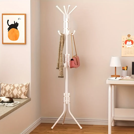 9-Tier Freestanding Coat Rack with Tool-Free Assembly for Entryway detail image